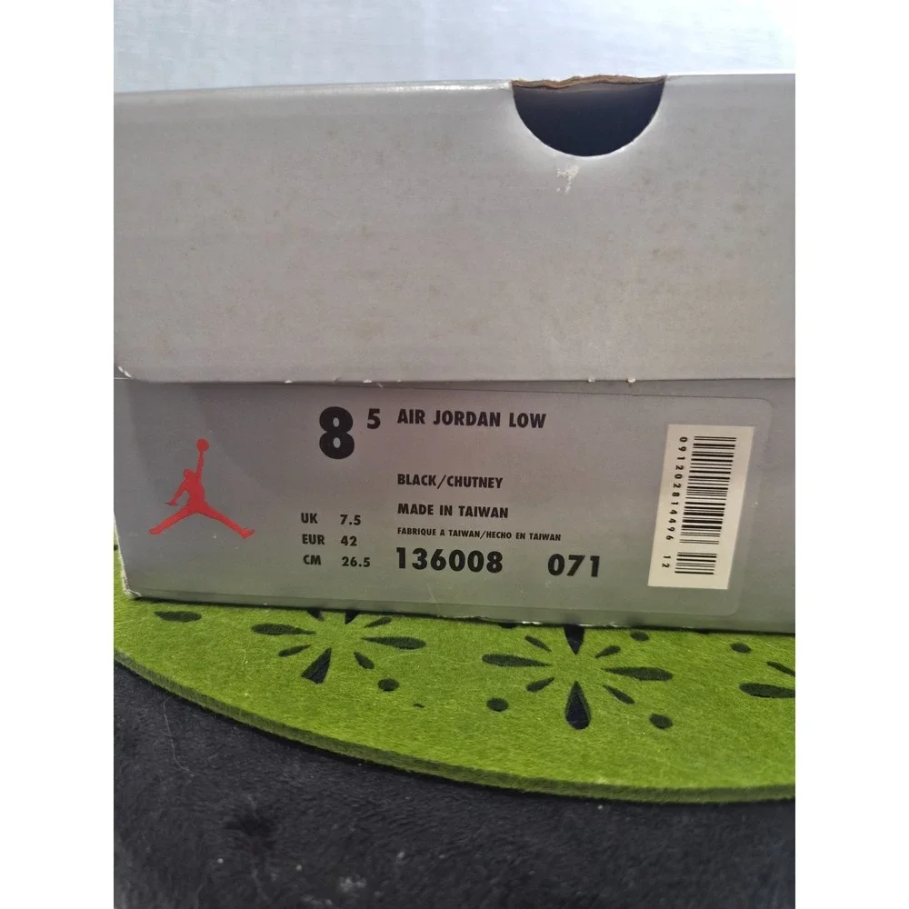 Air Jordan 13 Retro Low 136008-071 Mens 8.5 Shoes Black Brown Chutney Sneakers